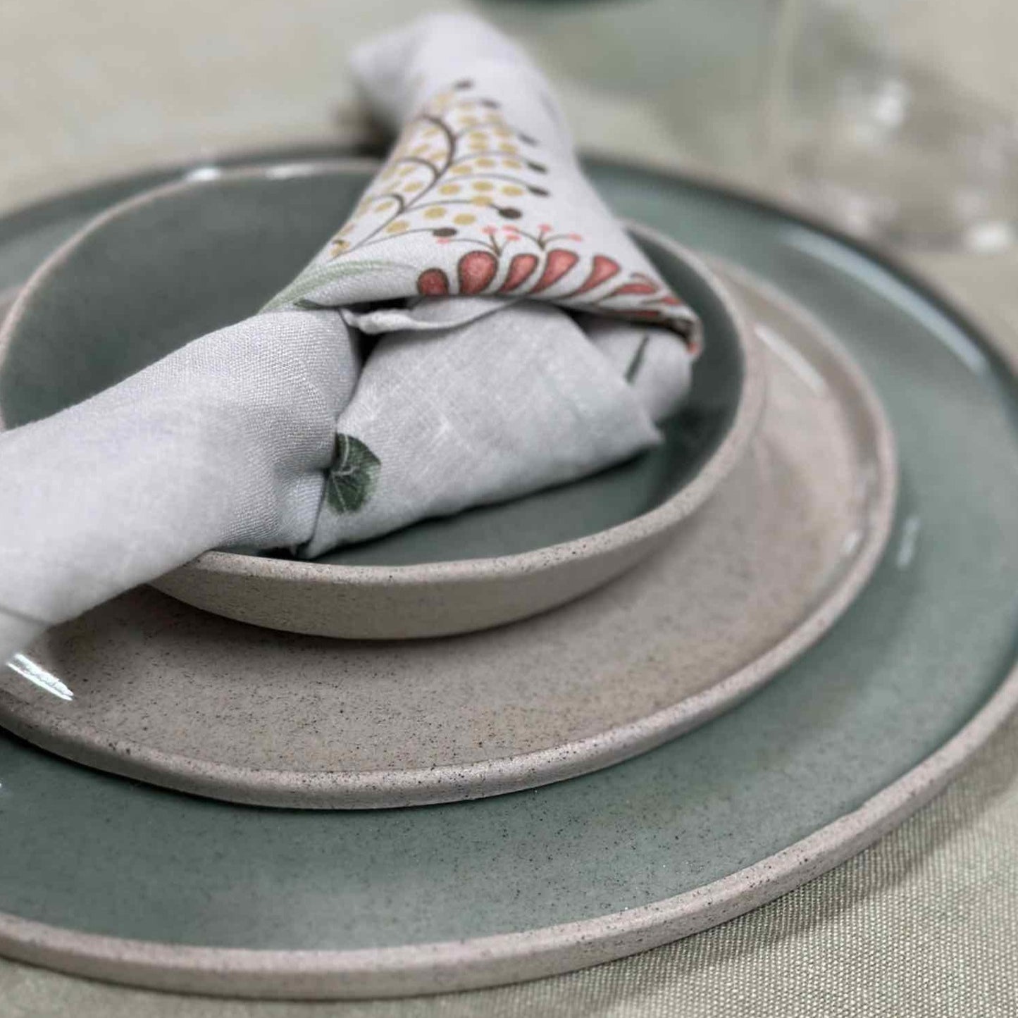 6 Piece Dinner Set - Wheel thrown