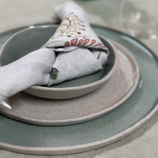 6 Piece Dinner Set - Wheel thrown