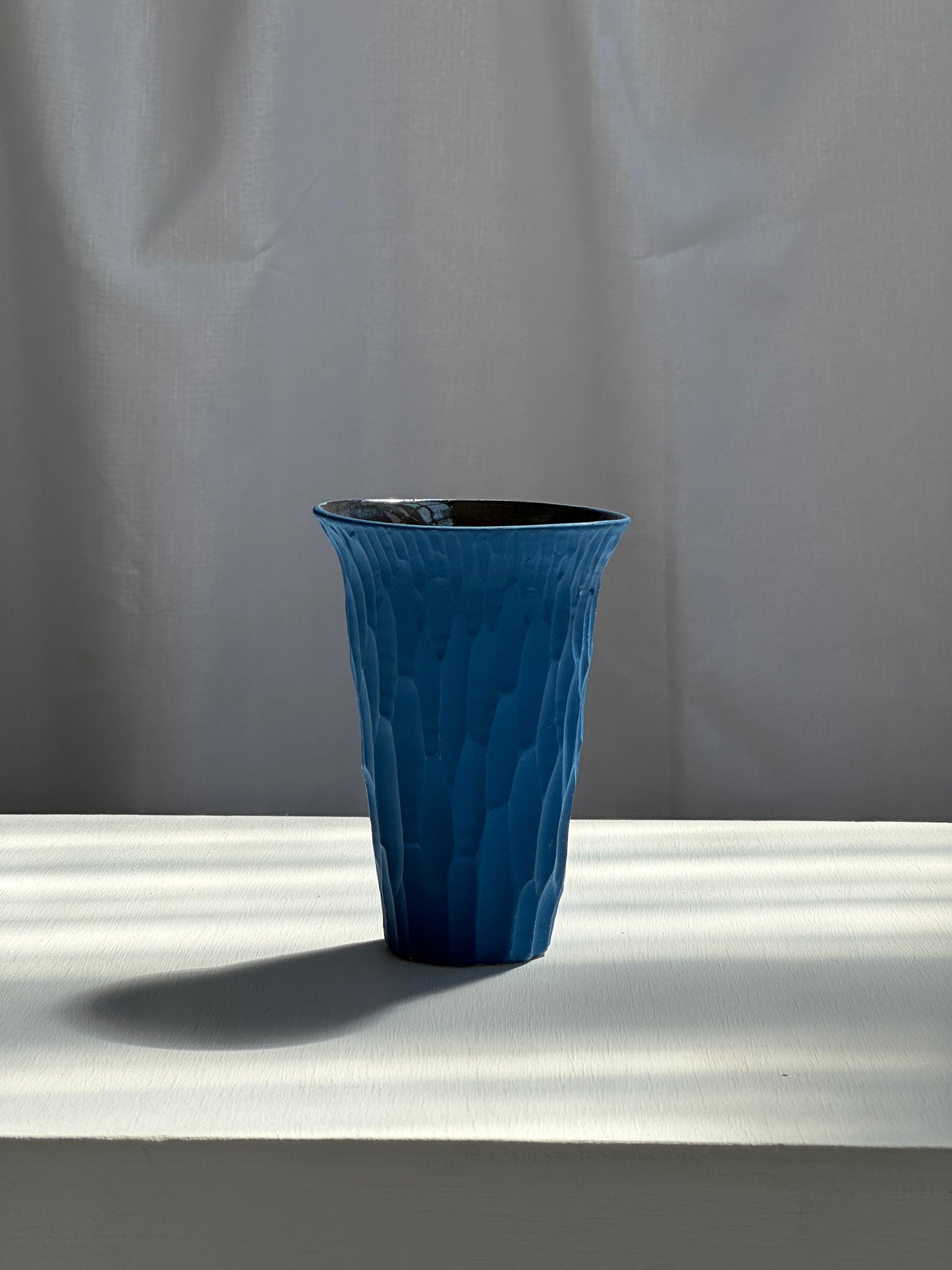 TEAL BLUE VASE - Medium