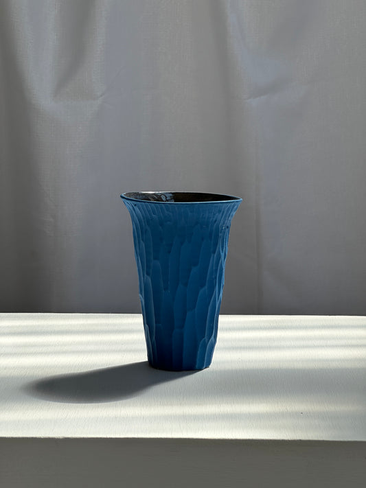 TEAL BLUE VASE - Medium